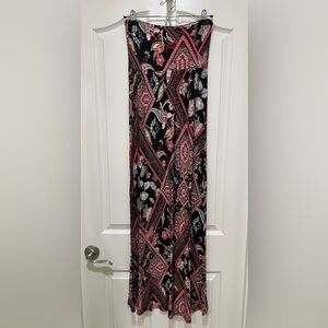 Boho Patterned Maxi Skirt